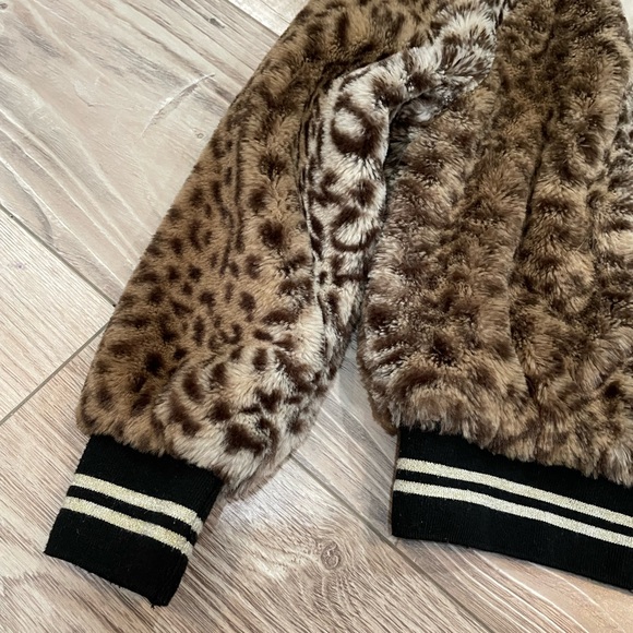 EUC animal print faux fur jacket - Picture 4 of 4
